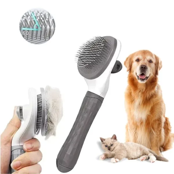 Brosse pour chien et chat auto-nettoyante